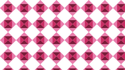 Pink rhombuses seamless geometric pattern,  gift wrapping