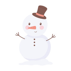 christmas snowman cartoon