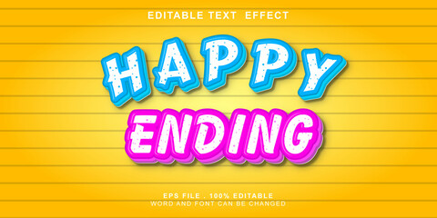 text-effect-happy-ending