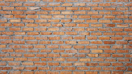 Red brick wall. Texture of red brick wall rebuild for background with copy space. selective focus