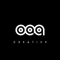 OAQ Letter Initial Logo Design Template Vector Illustration
