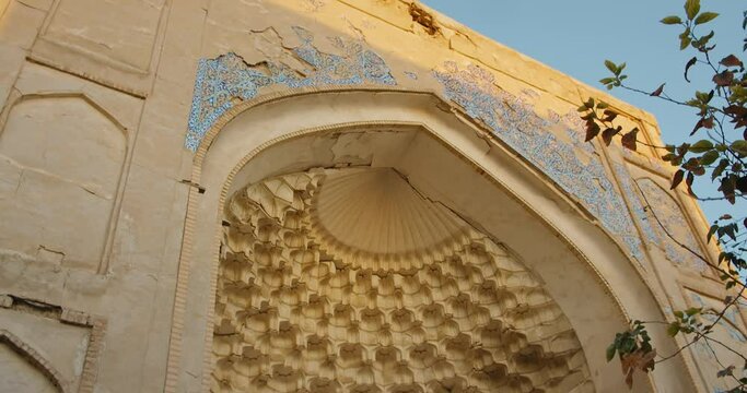 Bukhara city, Uzbekistan Abdul Aziz Khan Madrassa. Built in 1651. Tiles and Silk Road decor. 12 of 12