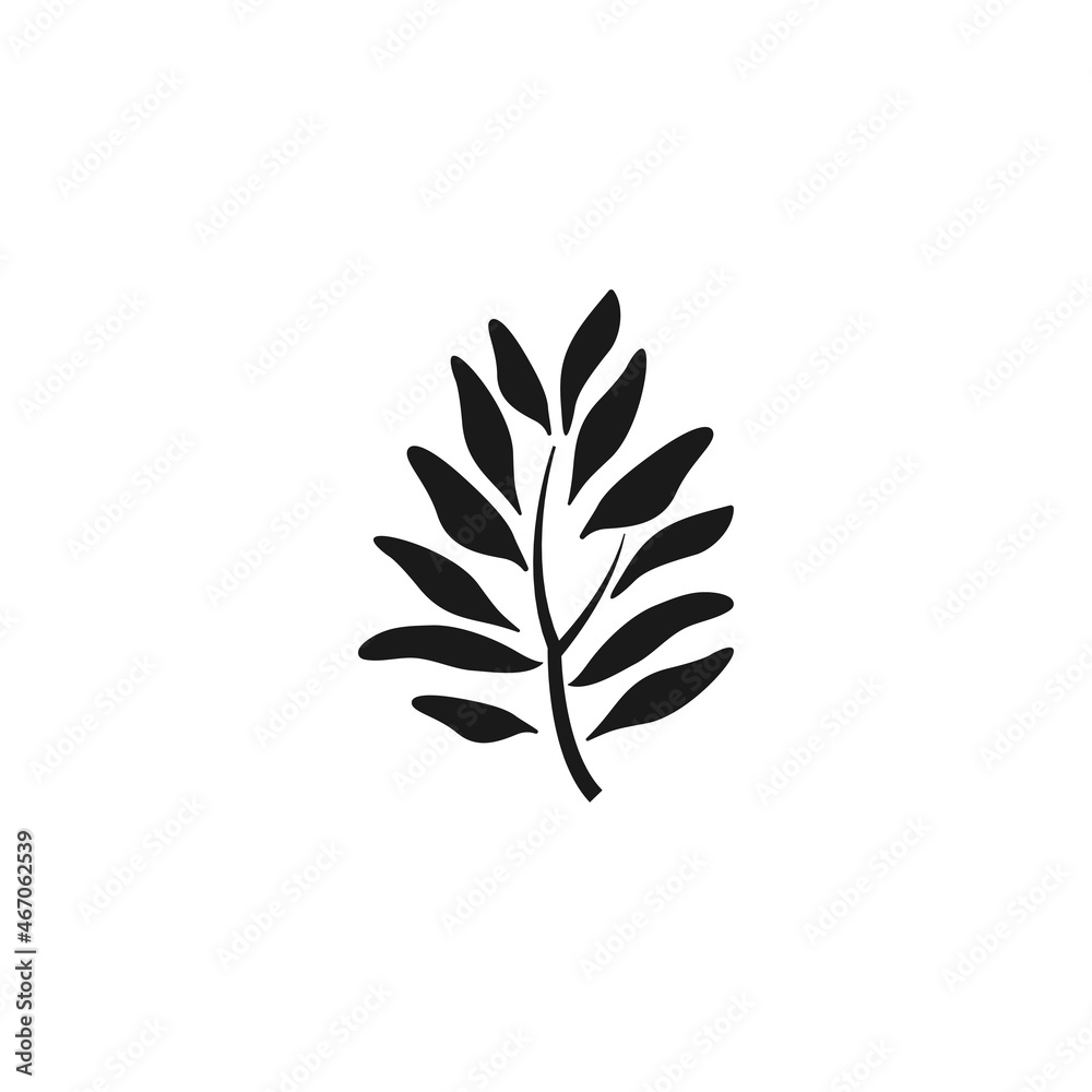 Canvas Prints leaf branch icon design template vector