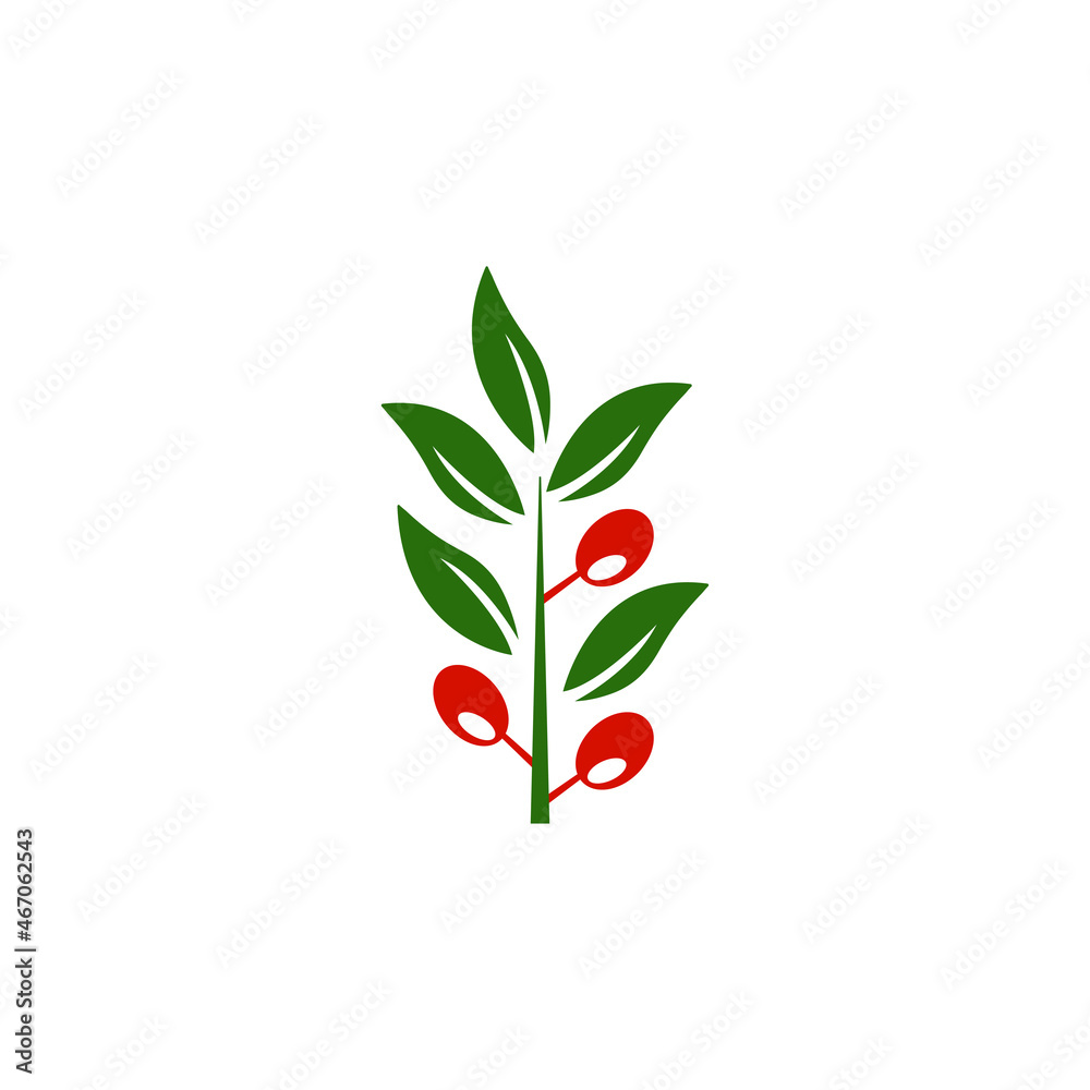 Canvas Prints leaf branch icon design template vector