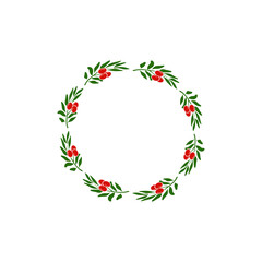 leaf border design template vector