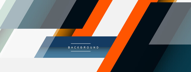 Vector background. Abstract overlapping color lines design with shadow effects. Illustration for wallpaper banner background or landing page