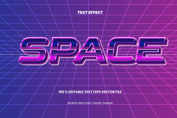 Retro editable text effect eps file