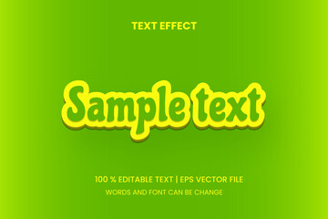 3D simple editable text effect