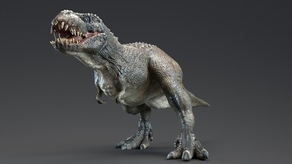 V - Rex dinosaur , of background. 3d rendering