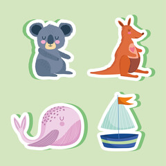 australia animals icons