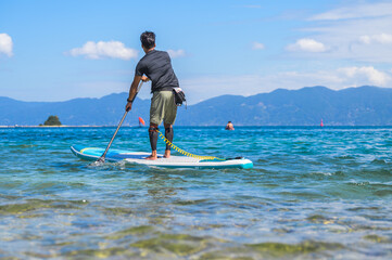 SUP 福井県水島 海山空 絶景