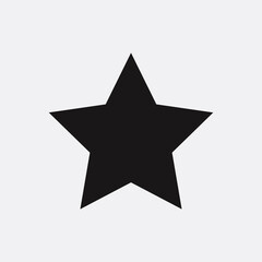 Black star outline icon vector design on white background