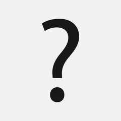 Question Mark in Icon Vector Design on white background
