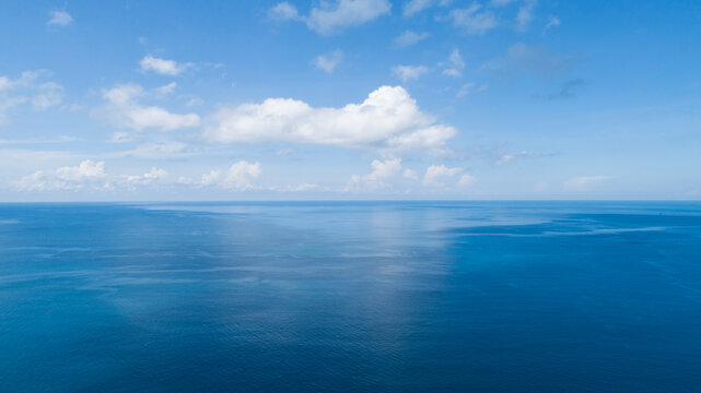 Amazing Aerial view of Tropical sea Blue ocean water sea surface background