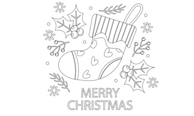 Christmas coloring book for kids