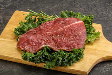 Raw beef steak for grill