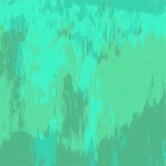 Brush strokes painting. Soft color painted illustration of soothing composition. turquoise plaster wall. Watercolor abstract painting with green pastel colors.