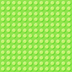 Green block plastic toys seamless pattern.Constructor background. Vector cartoon illustration