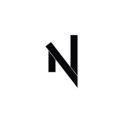 Modern Initial Letter N Logo Design Element