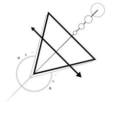 Simple and elegant arrow in line tattoo design.