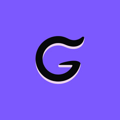 Initial G Logo Design. Simple Vector Illustration