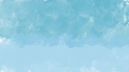 Blue abstract watercolor background with space. Wallpaper art.