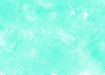 Pastel mint watercolor hand painted background. Wallpaper art