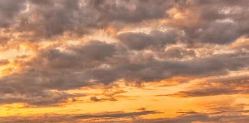 Background photos of an expressive sky with colored clouds