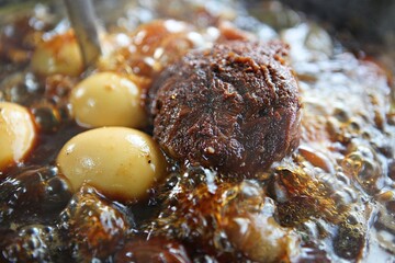 한국음식소고기계란장조림입니다