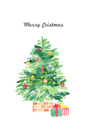 クリスマスツリーのイラスト