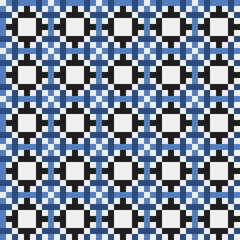 Abstract Cross Pattern generative computational art illustration