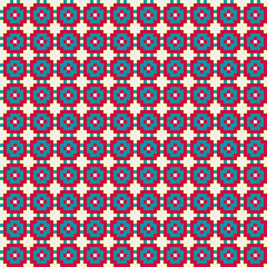 Abstract Cross Pattern generative computational art illustration
