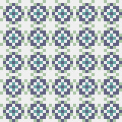 Abstract Cross Pattern generative computational art illustration