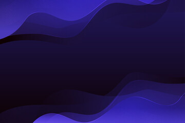 Simple blue Gradient wavy abstract background