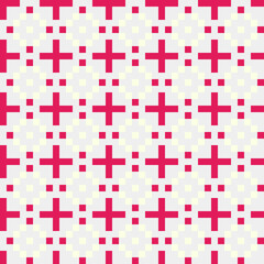 Fototapeta premium Abstract Cross Pattern generative computational art illustration