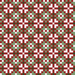 Fototapeta premium Abstract Cross Pattern generative computational art illustration