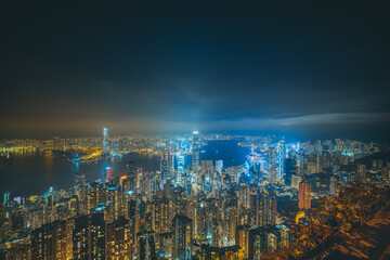 Fototapeta premium Hong Kong Famous Night View