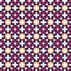 Fototapeta premium Abstract Cross Pattern generative computational art illustration