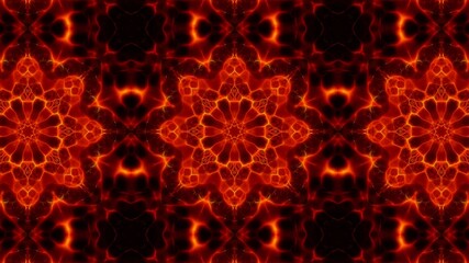 Burning Flame Energy Flower Shape Tile Background