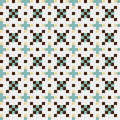 Abstract Cross Pattern generative computational art illustration