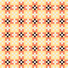 Fototapeta premium Abstract Cross Pattern generative computational art illustration