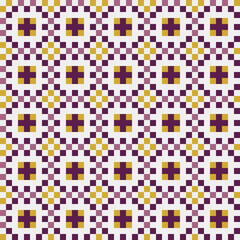 Abstract Cross Pattern generative computational art illustration