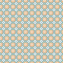 Fototapeta premium Abstract Cross Pattern generative computational art illustration