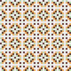 Abstract Cross Pattern generative computational art illustration