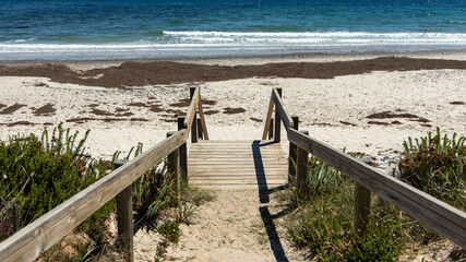 A boardwalk on the the beach in South Australia