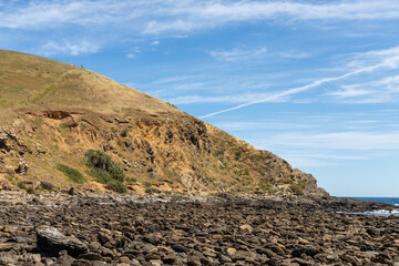 The beach front hillside in Myponga South Australia on October 26th 2021