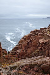 The coastline nearby russian village Teriberka, Murmansk region