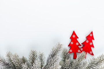 Christmas star, decor on paper background.