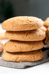 not very sweet dry and crunchy cookies