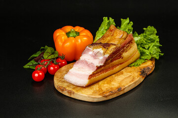 Delicous smoked pork for snack